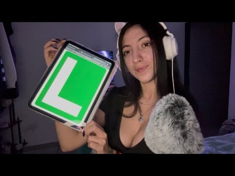 ASMR estudiando para el carnet de conducir🚘