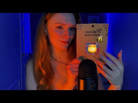 🐝BEESWAX wrap ASMR🍯+ glue asmr🌊+mic scratching🎤100% TINGLES