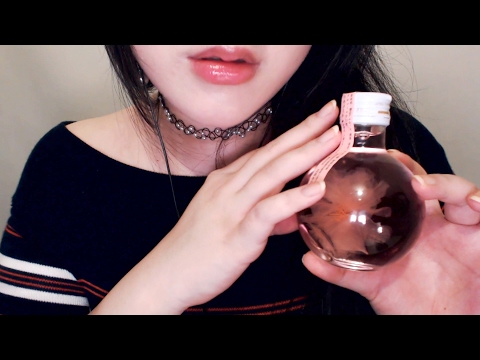 ASMR Cherry Blossoms Alcohol Sound & Tapping🌸술병이 뽀로로롱