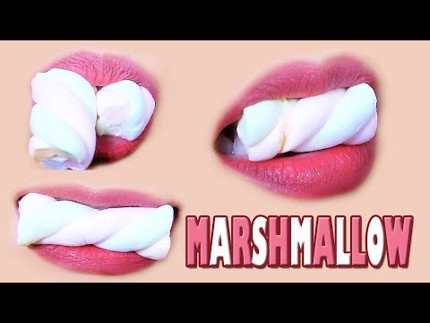 ASMR Mukbang marshmallow, squishy eating sounds,+食べる,咀嚼音,먹방 이팅 | LINH-ASMR