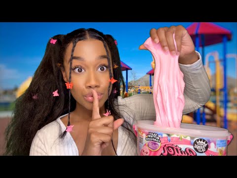 ASMR Girl Tries To Sell You Slime at Recess (Slime is Banned at School) 🛝💵 ASMR Slime Sounds