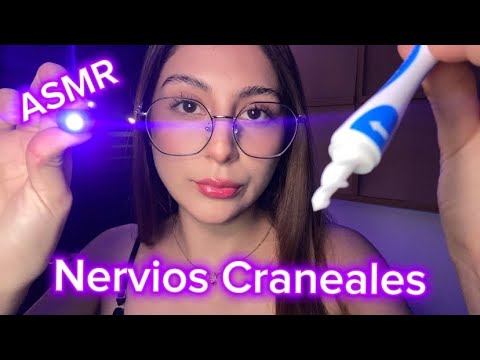 ASMR ESPAÑOL/ REVISIÓN NERVIOSA CRANEALES (oído ,vista ,gusto ,tacto,olfato)