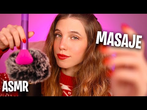 ASMR MASAJE CRANEAL y FACIAL RELAJANTE para DORMIR PROFUNDAMENTE 💆🏼‍♀️