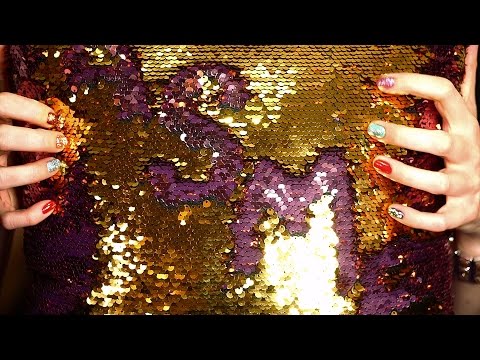 Binaural ASMR Mermaid Pillow Scratching Sequins Sounds Tingles For Sleep