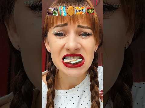 ASMR Emoji Macarons, Gummy Candy Mukbang #shorts