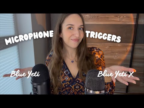 ASMR Mic Triggers 🎙️ using my Blue Yeti & Blue Yeti X (Mic Scratching, Tapping & Brushing)