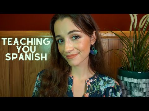 ASMR | Teaching You Spanish! (Up Close, Ear to Ear Whispers)