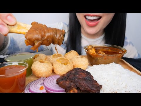 MUTTON PAYA + PANNI PURI (ASMR EATING SOUNDS) NO TALKING | SAS-ASMR