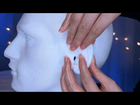 [ASMR] Brain Melting Ear Massage & Ear Blowing for Deep Sleep 🌙 SR3D, Whispers / 耳マッサージ / 귀마사지