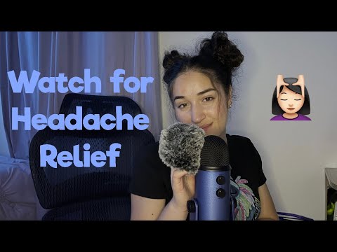 💆🏻‍♀️ ASMR Headache/Migraine Relief 🤕 | Wind Filter Mic Rubbing