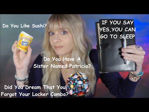 ASMR Gum Chewing If You Say Yes, You Can Go To Sleep | 1 Hour Of Personal Questions Whispered