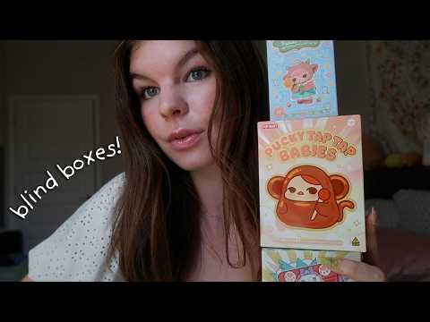 ASMR opening blind boxes to help you sleep ~ soft whispers & tapping ~