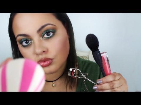 ASMR Makeup Roleplay (personal attention, mouth sounds, tapping)