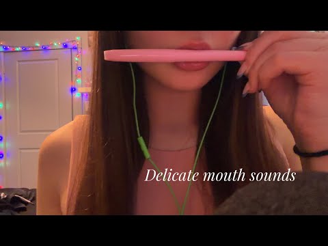 ASMR Pen Noms & Inaudible Whispering 💕