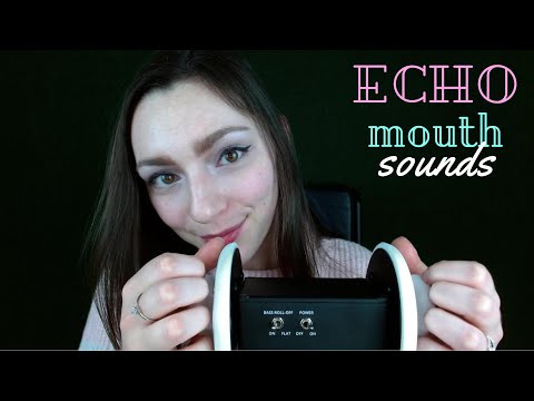 ASMR echo ear licking & tongue clicks [english]