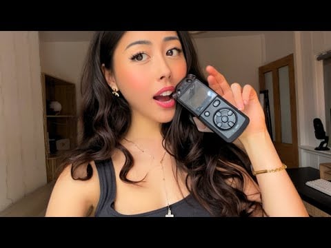 ASMR Tascam Mic Biting So CRISP You’ll Feel It 🤍 (Demogorgon, Spit Painting, Clicky)