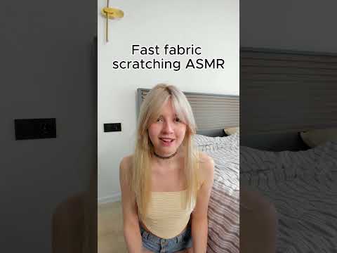 Fast fabric scratching ASMR