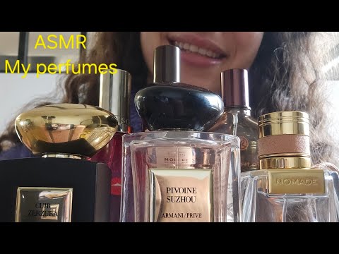 ASMR my perfume collection second part - soft spoken 🍋‍🟩🌸🌹