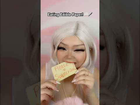 EDIBLE PAPER #asmr #mukbang