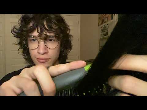 ASMR En Español Peinandote Antes De Dormir 💤