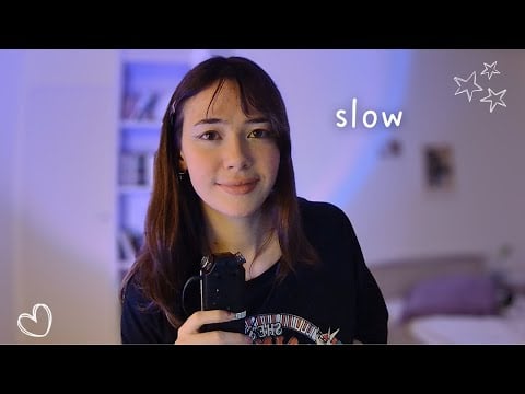 ASMR SLOW - compression, bruits de bouche, décompte proche du micro