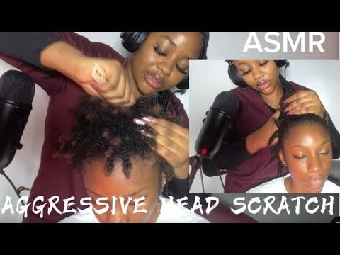 ASMR💫AGGRESSIVE HEAD SCRATCH 