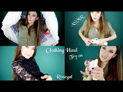 ASMR Clothing Haul & Try on *Rosegal