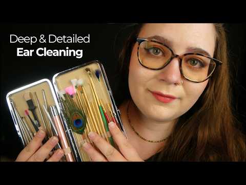 Deep & Detailed Chinese Ear Cleaning (Scraping, Swabbing, & Swishing in Your Ears) 🌿 ASMR Roleplay