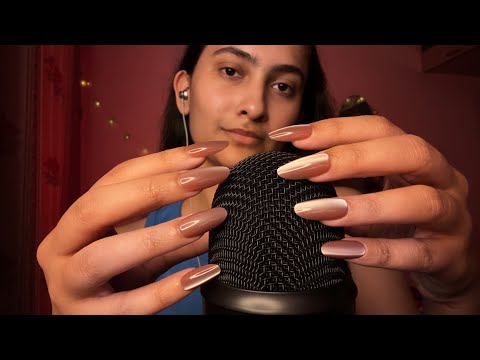 ASMR MIC SCRATCHING, TAPPING, FINGER FLUTTERS, ANTICIPATORY SCRATCHES FOR TINGLES 
