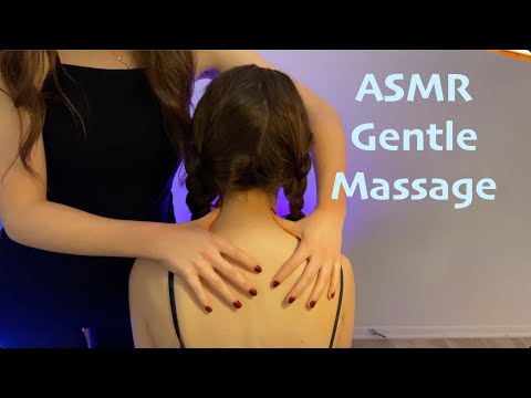ASMR Voice Over 🌻 Nape Back and Neck Massage, Insomnia Sleep Relief, Real Person