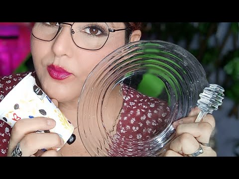 ASMR comiendo yogurth de 🍓 #eatingsounds #asmr #mouthsounds 