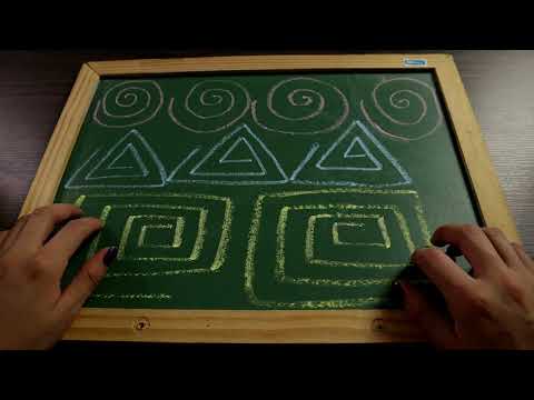 ASMR Chalk on Chalkboard (NO TALKING)