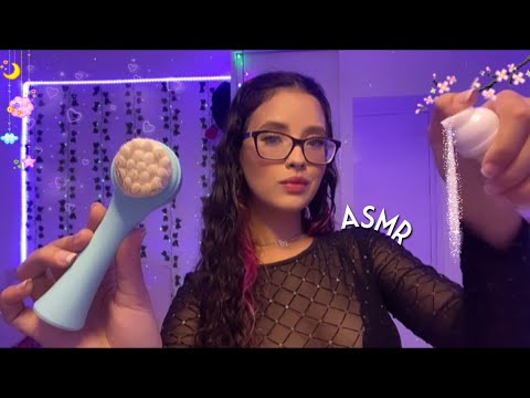 ASMR - FAZENDO sua SKINCARE NOTURNA 🧖‍♀️