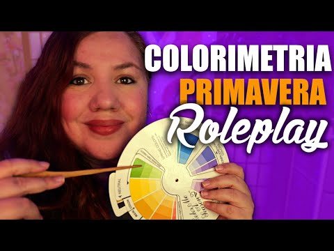 🌙 ASMR ESPAÑOL COLORIMETRIA de Maquillaje Primaveral Roleplay para DORMIR 🌸