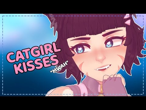 ꒰ASMR꒱🐾 Catgirl Smooches You So You Can Sleep 💤