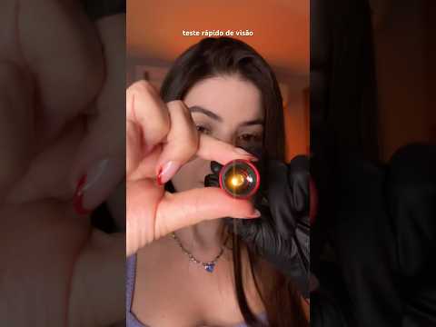 Asmr teste rápido de visão 👁️ #asmr #asmrluz #asmrexam #oftalmologia #asmrchill