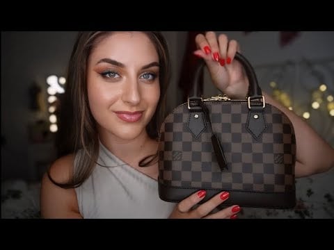 ASMR Deutsch What fits in My Louis Vuitton Alma BB Bag? 👜 Show & Tell, Whispering, Rambling, Tapping