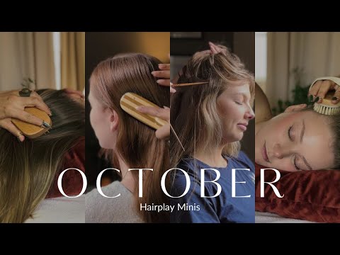 Cozy Autumn Cat Naps - Hairplay Minis Compilation [No Talking] [Real Person]