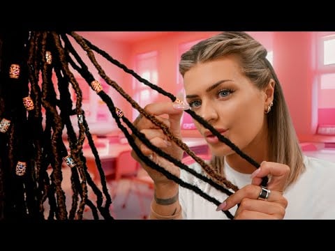 ASMR Playing With Your Hair In Class 🎀 (styling your locs, hair play roleplay)