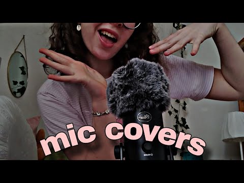 5 MIN ASMR | mouth sounds | playing with my mic covers and more 🩷