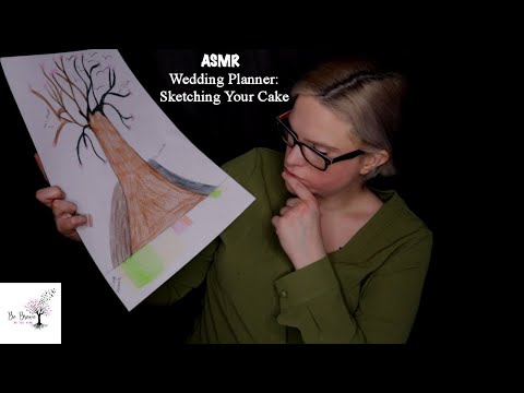 ASMR Wedding Planner | Designing & Sketching Your Cake