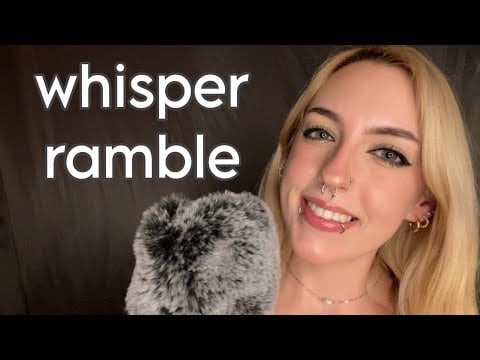 ASMR Whisper Ramble ~ little life update, up close