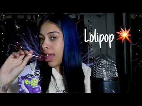 ASMR CHUPETIN EXPLOSIVO CRAZY pop sounds lolipop licking 