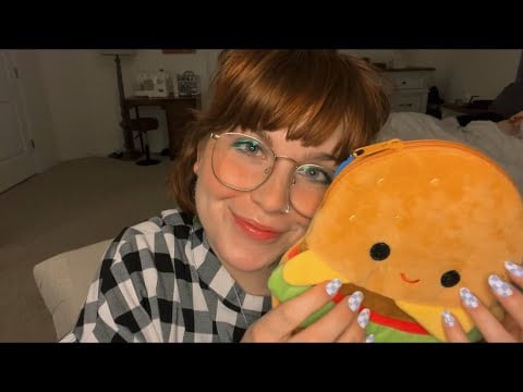 ASMR SquishMallows Stationary Kit plus other Odds and Ends 🍔🍓🗒️(Tapping, whispering, haul)