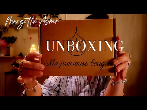 ASMR français, Unboxing  en collaboration avec la box.    " Ma précieuse bougie "