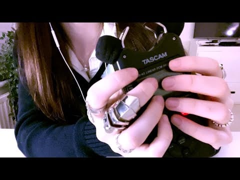 ASMR ♡ whispering and some fairly harsh/intense triggers  * ✧･ﾟ