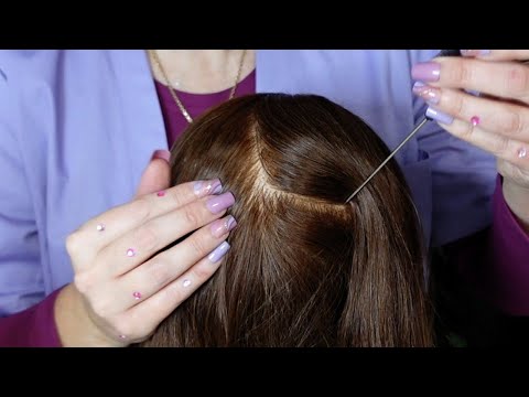 ASMR Scalp Check & Scalp Scratching with Long Nails (Whispered)