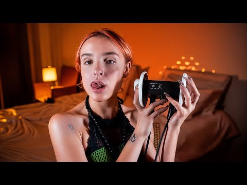 🌙 ASMR High Sensitive Mouth Sounds + Close Breath 🧡 | No Talking | 4K, 3Dio 😴