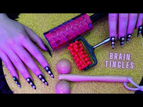 Asmr Sleep Triggers - Brain Melting Scratching , Tapping , Massage | Long Nails No Talking for Sleep