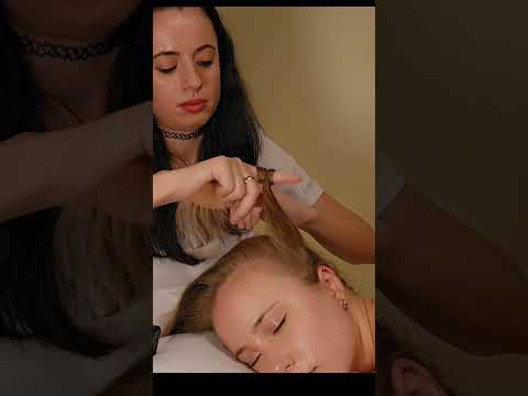 ASMR Hair Pulling and Brushing - Real Person ASMR Soft Spoken ##asmr